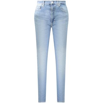 Tommy Hilfiger Dames, Jeans, Blauw, Maat: W29 L32 Katoen