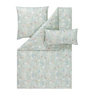 OEM Juego De Ropa De Cama Estella 7961/530 Celeste Mako Satin De 160x200cm, 5 Piezas