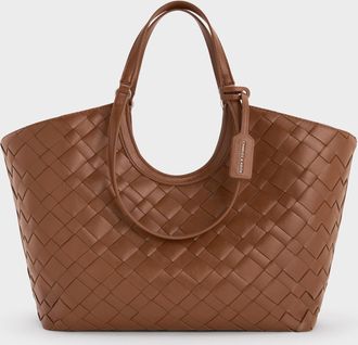 Charles & Keith Ivette Woven Tote Bag