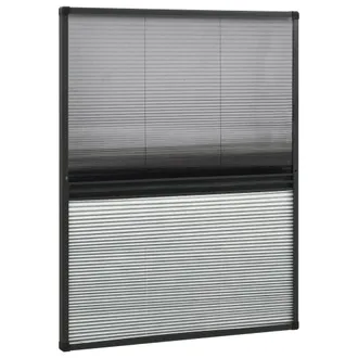 vidaXL Vidaxl - Mosquitera Plisada Para Ventanas Aluminio Con Sombra 80x100cm