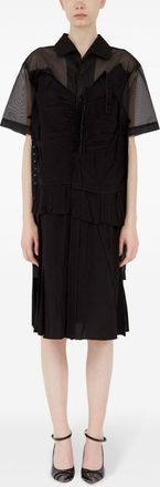 Maison Margiela Womens Midi Polo Dress - Black - Size EU 42 (Womens)