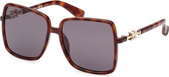 Max Mara MM0064-H EMME14 52A Womens Sunglasses Tortoiseshell Size 58
