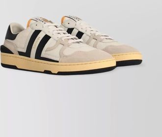 Lanvin leather clay low-top sneakers