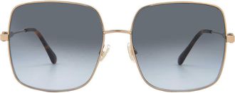 Jimmy Choo London Grey Shaded Square Ladies Sunglasses LILI/S 0000/GB 58