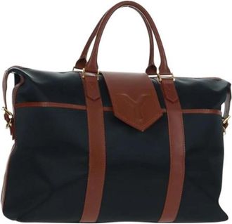 Saint Laurent Pre-owned Weekendtas - Dames - Vintage Weekendtas - Blauw - ONE Size - Nylon - Vintage