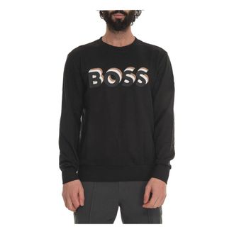 HUGO BOSS Heren, Sweatshirts & Hoodies, Zwart, Maat: XL Katoen