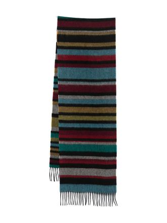 Paul Smith Striped Cashmere Wool Scarf