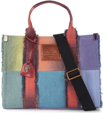 Kurt Geiger Southbank Patchwork Denim Tote in Patch Multi at Nordstrom
