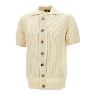 FILIPPO DE LAURENTIIS Cardigans, male, White, Size: XL Filippo De Laurentis Shirts White
