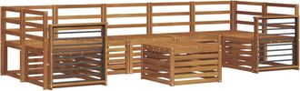vidaXL Conjunto De Sof&aacute;s De Exterior 8 Uds. Natural Vidaxl