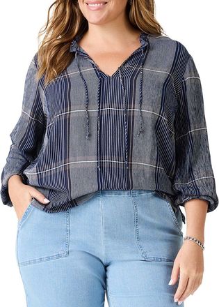 Nic+Zoe NIC+ZOE Plus Line It Up Top