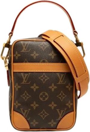 Louis Vuitton Pre-owned Monogram Archive 2way schoudertas - Dames - Vintage Schoudertas - Bruin - ONE Size - Leer - Vintage