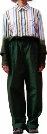 Henrik Vibskov Helmet Pants In Garden Green