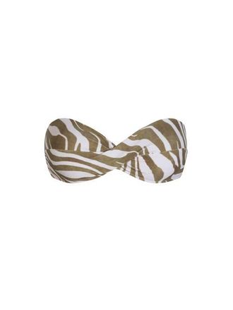 Change of Scenery Loryn Twist Bandeau Bikini Top in Serengeti at Nordstrom, Size X-Small
