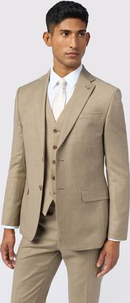 Ted Baker Mens Slim Fit Flannel Jacket - Beige - Size 44 (Chest)