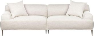 Beliani Sofa 3 Seater MATILA Fabric Light Beige