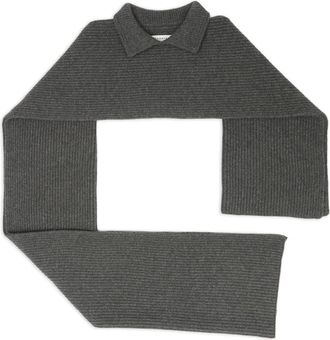 Maison Margiela Sciarpa a coste - Grigio