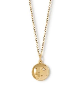 Astley Clarke Gold Tiny Star Mini Biography Locket at Nordstrom, Size 18