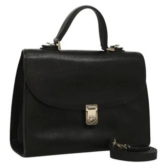 Burberry Pre-owned Handbags, female, Black, Size: ONE SIZE Pre-owned Vintage Hand Bag