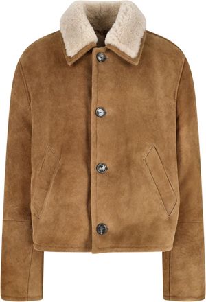 Ami Shearling Jacket - Brown