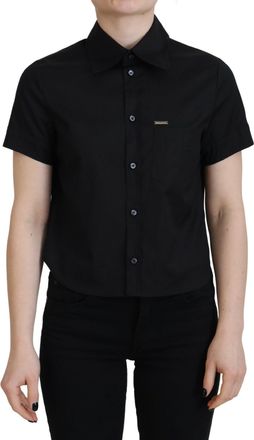 Dsquared2 Dsquared&sup2; Collared Button Down Short Sleeves Polo Womens Top (Pre-Owned)