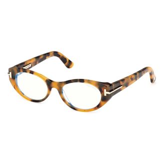 Tom Ford Icon Blue Block Cat Eye Opticals - unisex - Tom Ford - Glasses - Brown - 53 MM - Accessories