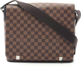Louis Vuitton Brown Ebene Coated Canvas Pvc Damier Canvas Leather Shoulder Bag (Pre-Owned)