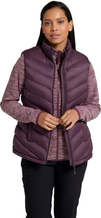 Mountain Warehouse Seasons Womens Fur Lined Gilet - Water-Resistant Sleeveless Jacket with Padded Insulation - Autumn Winter, Camping, Outdoors, Travelling & Hiking Purp