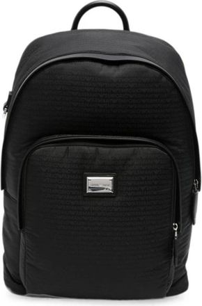 Emporio Armani Nylon Rugzak - Heren - Rugzakken - Zwart - ONE Size - Nylon - Tassen