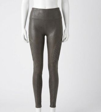 Spanx Moto Compression Legging In Charcoal