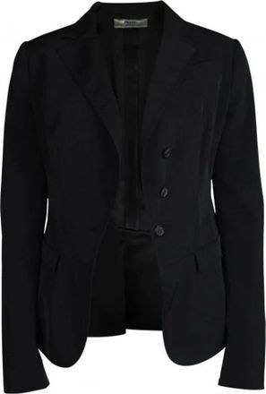 Prada Dames, Jassen, Zwart, Maat: XS Leer