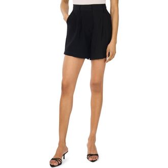 Vince Camuto Elastic Back Shorts in Rich Black at Nordstrom, Size 00