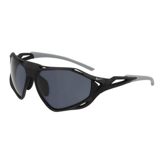 Nike Sunglasses, unisex, Black, Size: 63 MM Black Infrared Mirrored Sunglasses Zeus Rise