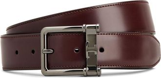 Tod's buckle leather belt - men - CALFSKIN - 100 - Black