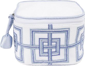 Lenora Womens Geometric Jewelry Box In Blue