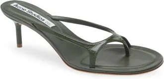 Acne Studios Kitten Heel Sandal in Thyme Green at Nordstrom, Size 41