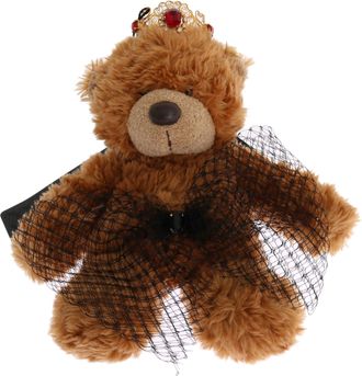 Dolce & Gabbana Womens Teddy Bear Gold Crystal Crown Tiara Diadem Hair Band Accessory