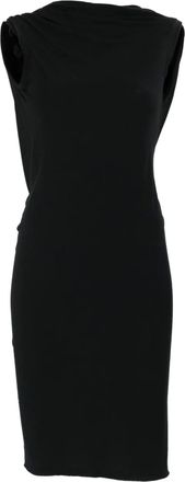 Rick Owens Abito midi smanicato - Nero