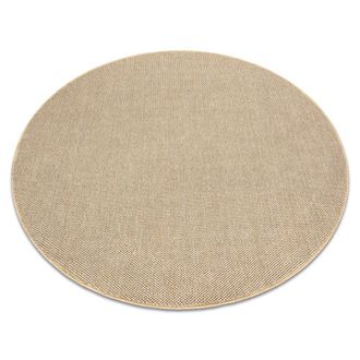 RugsX RugsX Casablanca Loom Rug in Beige | Size: 200 cm diameter