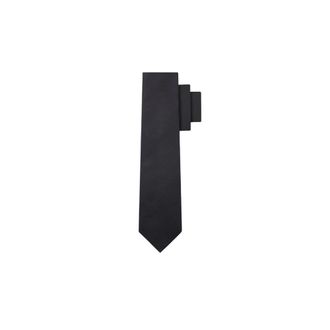 HUGO BOSS Hugo, Ties, male, Black, Size: ONE SIZE Silk-blend Tie with Dot Pattern