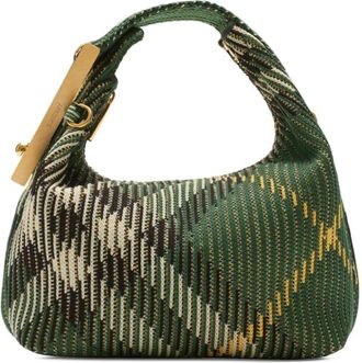 Burberry micro Peg shoulder bag - unisex - Polyamide/Cotton/Polyurethane - One Size - Green