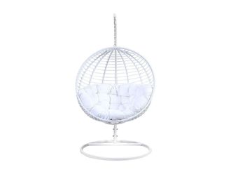 VENTE-UNIQUE.COM Sill&oacute;n colgante resina blanco