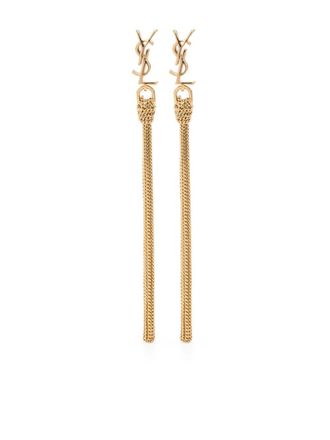 Saint Laurent Cassandre oorbellen met kwastje - Goud