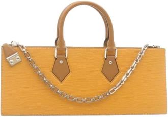 Louis Vuitton Tweedehands leren handtassen - Dames - Vintage Handtas - Geel - ONE Size - Vintage