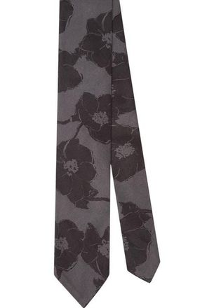 Robert Talbott Duvall Large Floral Jacquard Unlined Necktie in Gray at Nordstrom