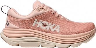 Hoka One One Womens Gaviota 5 Running Shoes In Rose Latte / Rose Cream