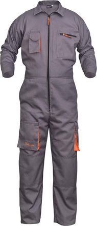 Generic Grey Work Wear Mens Overalls Boiler Suit Coveralls Mechanics Boilersuit Protective (2XL)