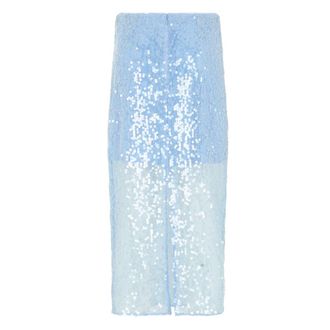 Veronica Beard Midi Skirts, female, Blue, Size: M Allora Sequin Midi Skirt