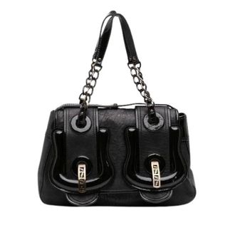 Fendi Pre-owned Vintage Schoudertas - Dames - Pre-owned - Zwart - Maat: ONE Size Zijde