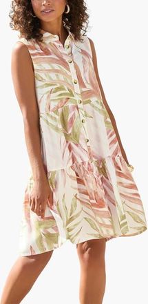 Lascana Womens Button Down Shirt Dress in Beige Orange at Nordstrom, Size 10